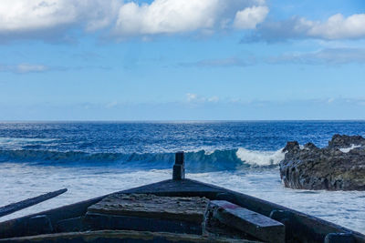 Scenic view of sea against sky