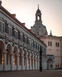 Low angle view of historic building