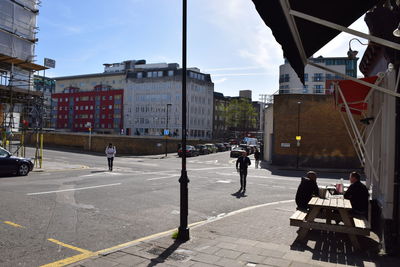 View of city street