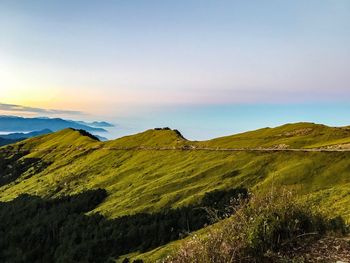 Scenic view of landscape against sky