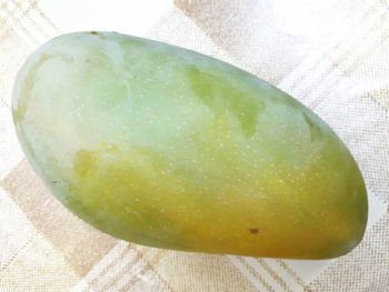 High angle view of lemon on table