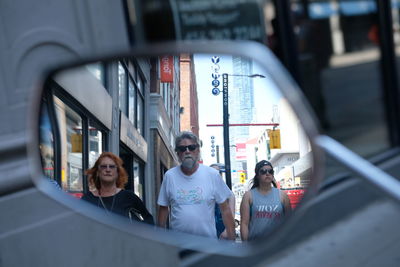 Portrait of people in bus