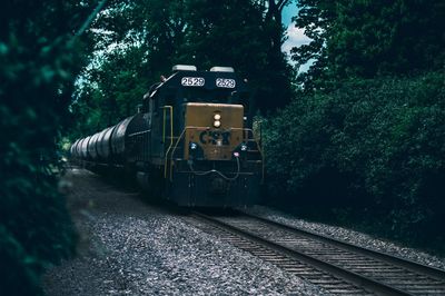 Train on railroad track