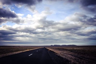 Road against sky