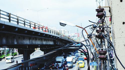 View of bridge in city