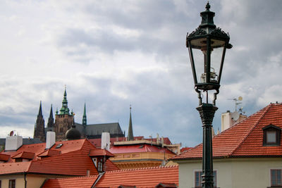 Low angle view of buildings against sky