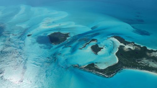 Aerial view of island