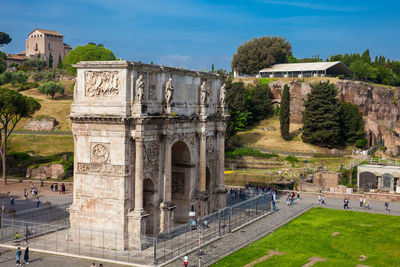 The arch of constantine a triumphal arch in rome