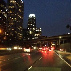 City street at night