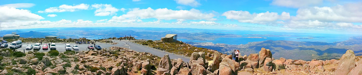 Panoramic view of sea against sky