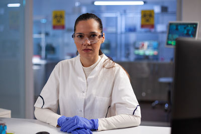 Portrait of scientist at laboratory