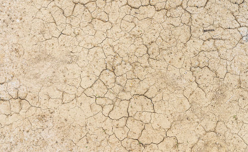 Full frame shot of cracked land