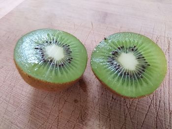 High angle view of food