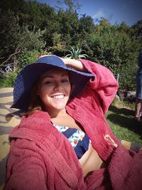 Portrait of a smiling young woman