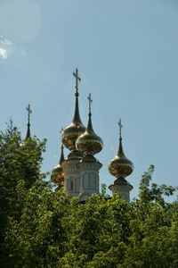 Low angle view of church against sky