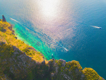 Aerial view of sea