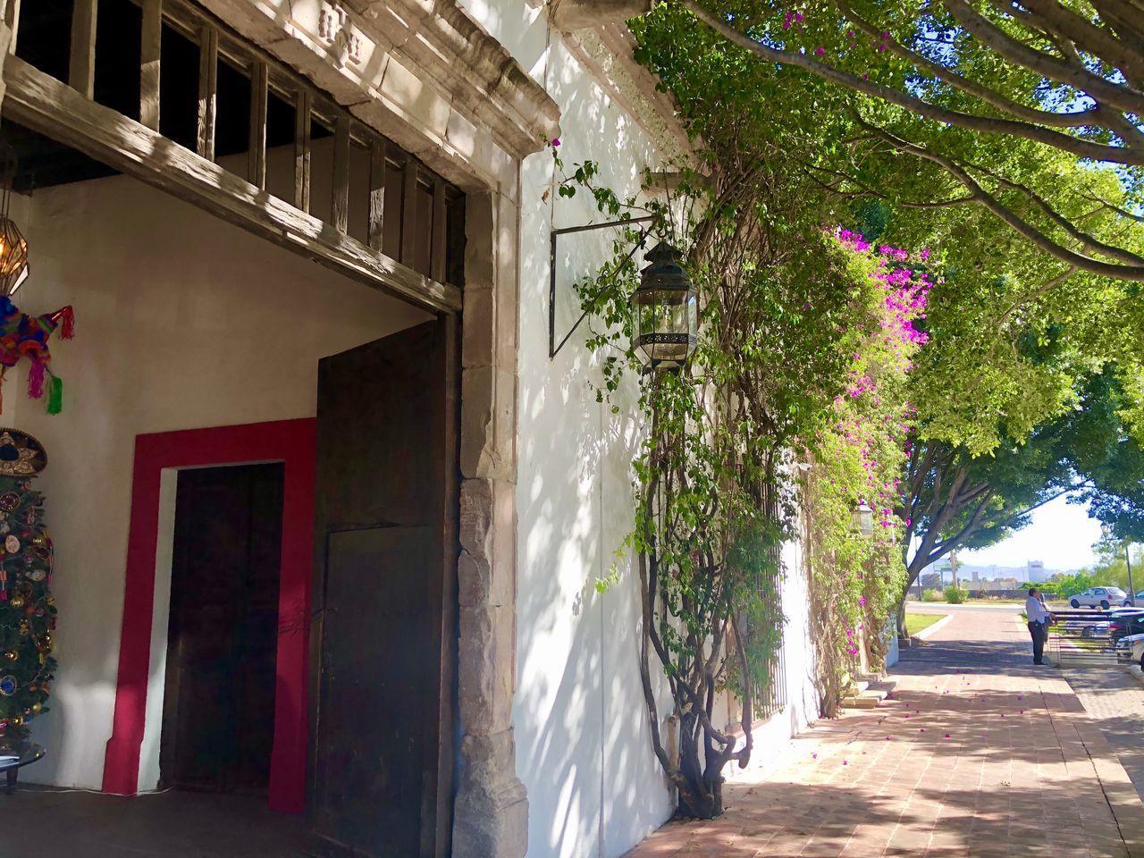 VIEW OF ALLEY AMIDST BUILDINGS