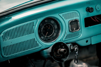Close-up of vintage car