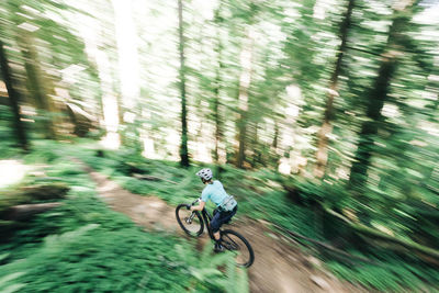 Person riding bicycle