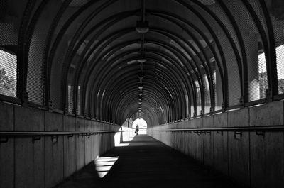 Walkway leading to tunnel