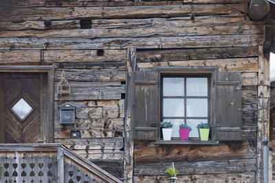 Low angle view of old building