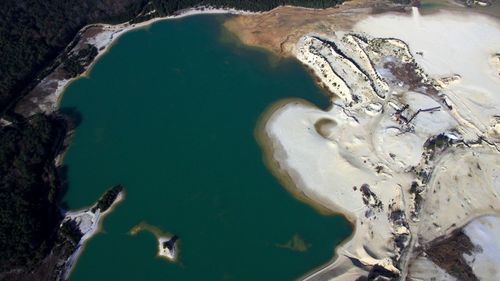 High angle view of water