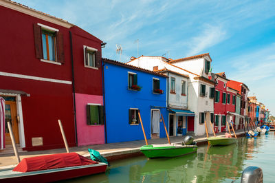 Boats in canal