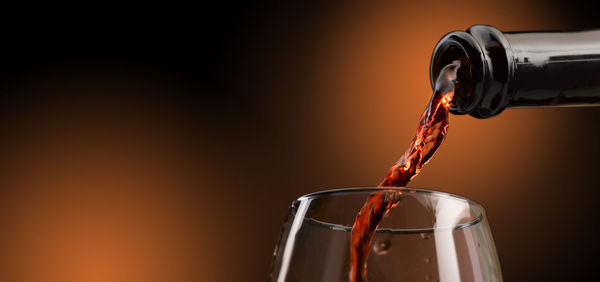 Close-up of water drops on bottle