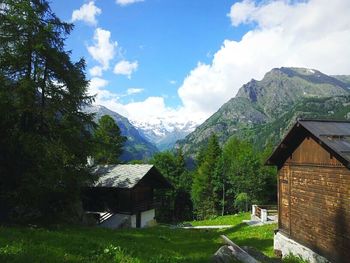 Houses in village