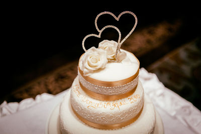 Close-up of chocolate cake