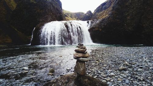 View of waterfall