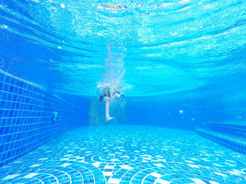 Swimming pool in sea