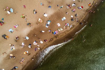 Aerial view of beach