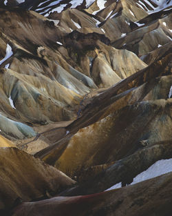 High angle view of mountains