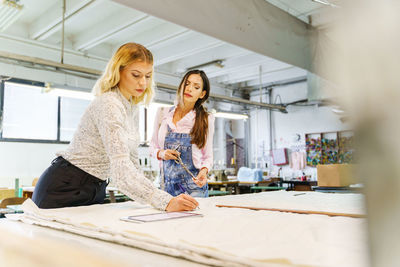 Woman working in a room