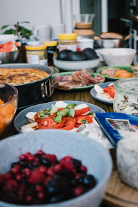 Close-up of food on table