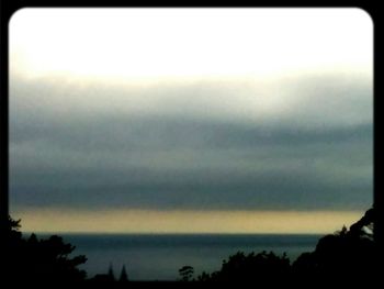Scenic view of cloudy sky during sunset