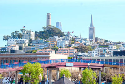 View of modern buildings in city