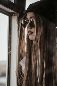 Portrait of beautiful woman