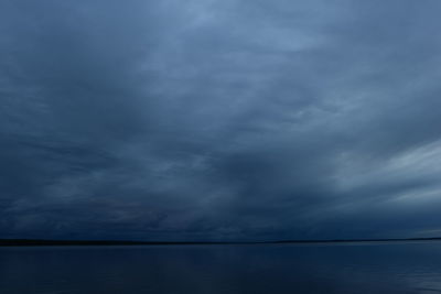 Storm clouds over sea