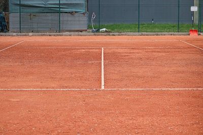 View of tennis court