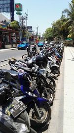 Cars parked in parking lot