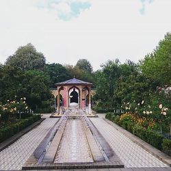 Built structure with trees in background