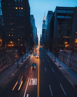 City street at night