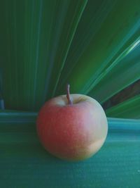 Close-up of apple on table