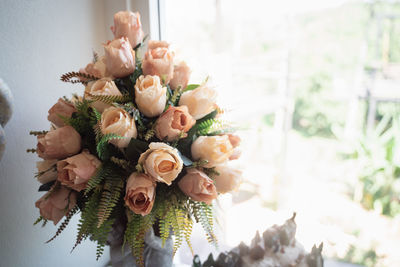 Close-up of succulent plant on table