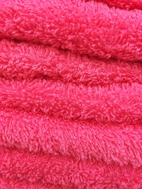 Full frame shot of pink towel
