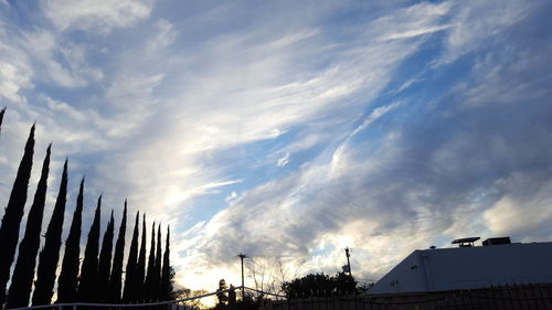 Low angle view of cloudy sky