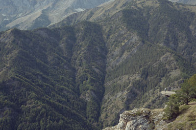 High angle view of valley