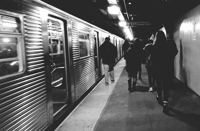 People at subway station